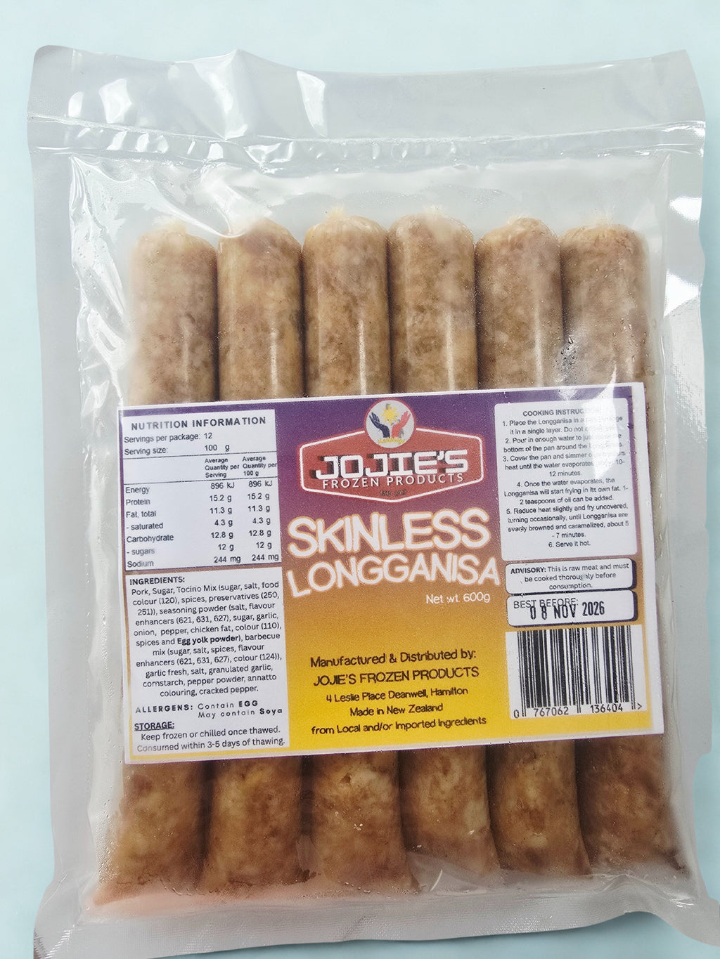 Skinless Longganisa (500g)
